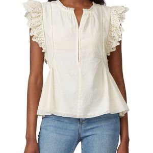 Apiece Apart Maria Del Mar Cream Top